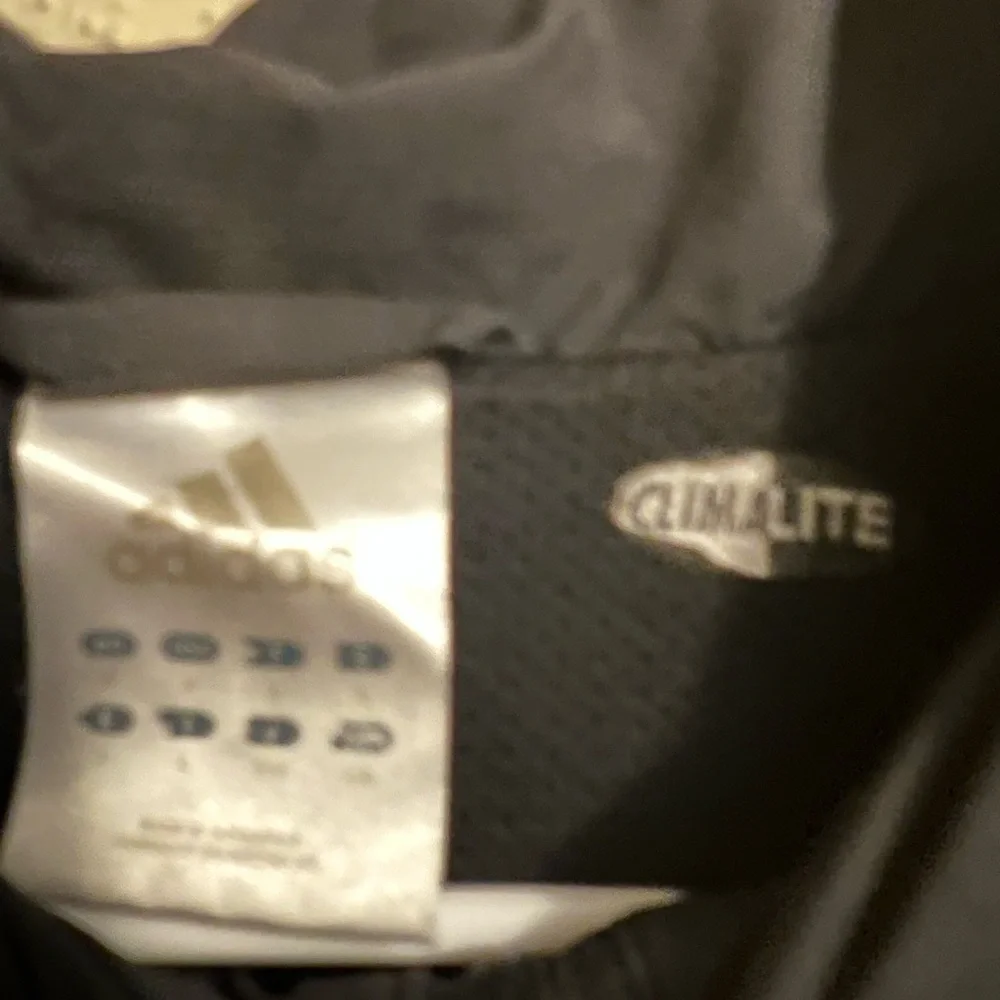 Adidas Black Half Zip Windbreaker‎ Jacket Men’s Size L Logo Pullover